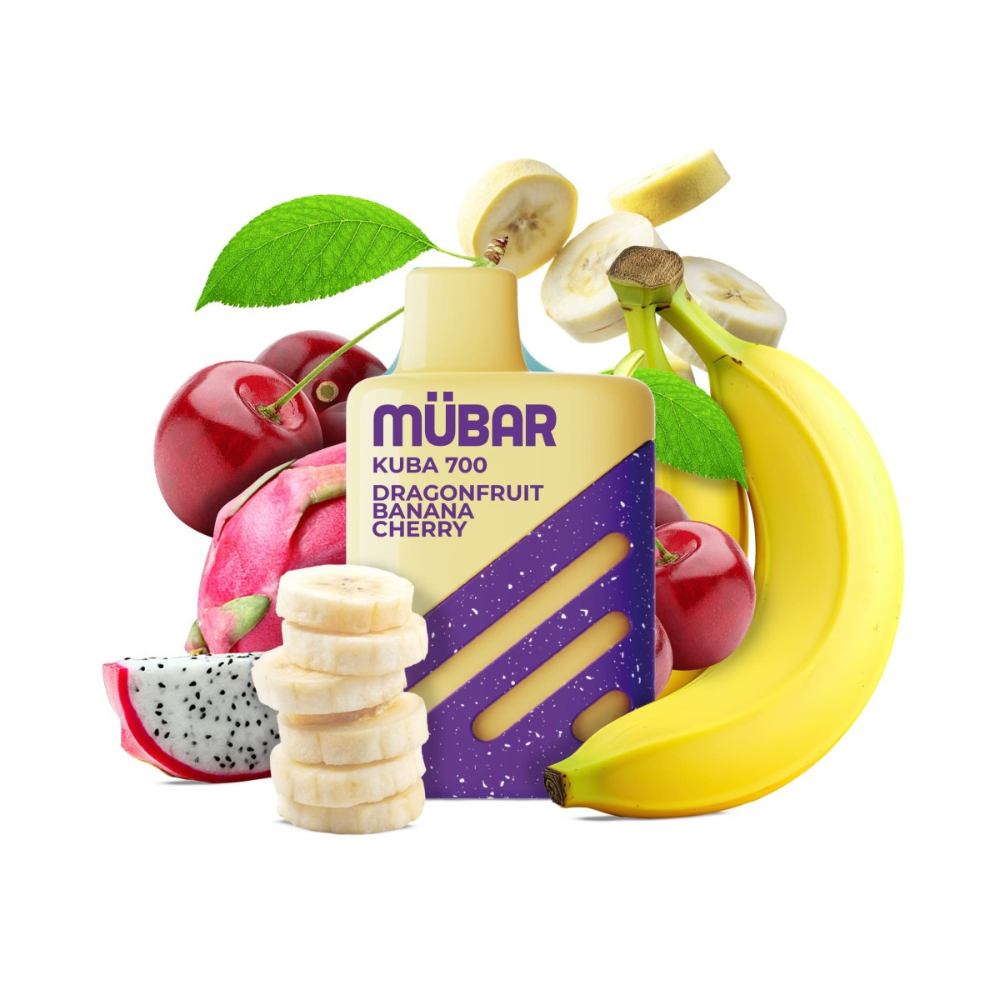 MÜBAR KUBA 700 DRAGON FRUIT BANANA CHERRY 20MG