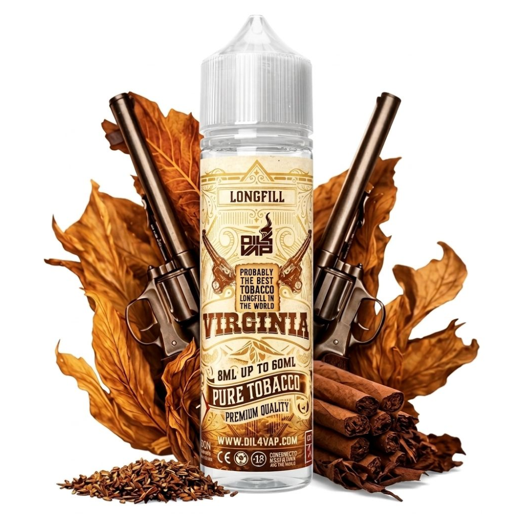AROMA OIL4VAP PURE TOBACCO VIRGINIA 8ML/60 (LONGFILL)