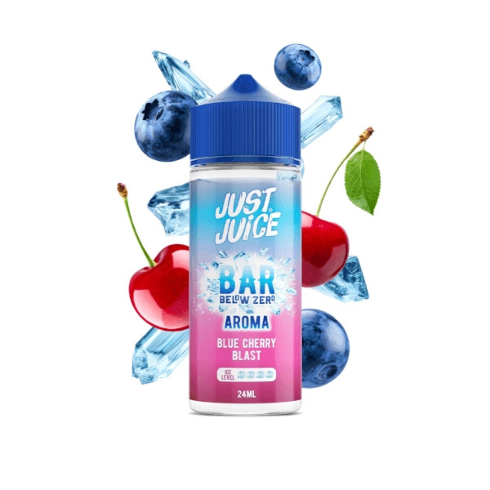 AROMA JUST JUICE BELOW ZERO BLUE CHERRY BLAST 24ML (LONGFILL)
