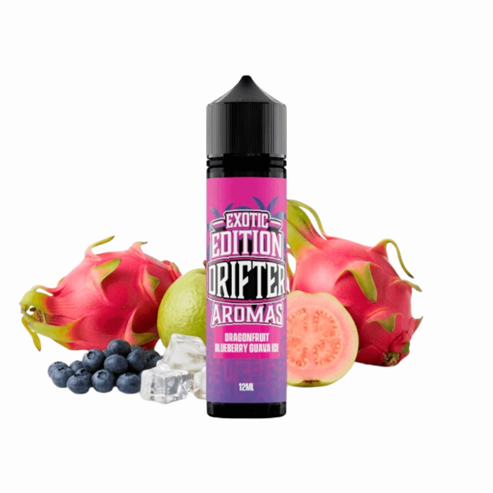 AROMA DRIFTER EXOTIC EDITION DRAGONFRUIT BLUEBERRY GUAVA ICE 12ML/60ml (LONGFILL)