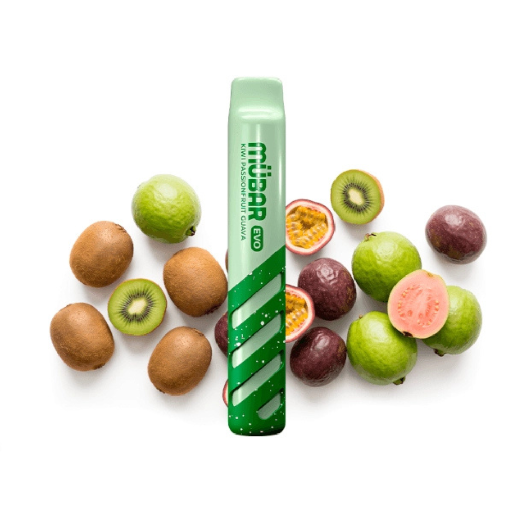 MÜBAR EVO 800 KIWI PASSIONFRUIT GUAVA 20MG