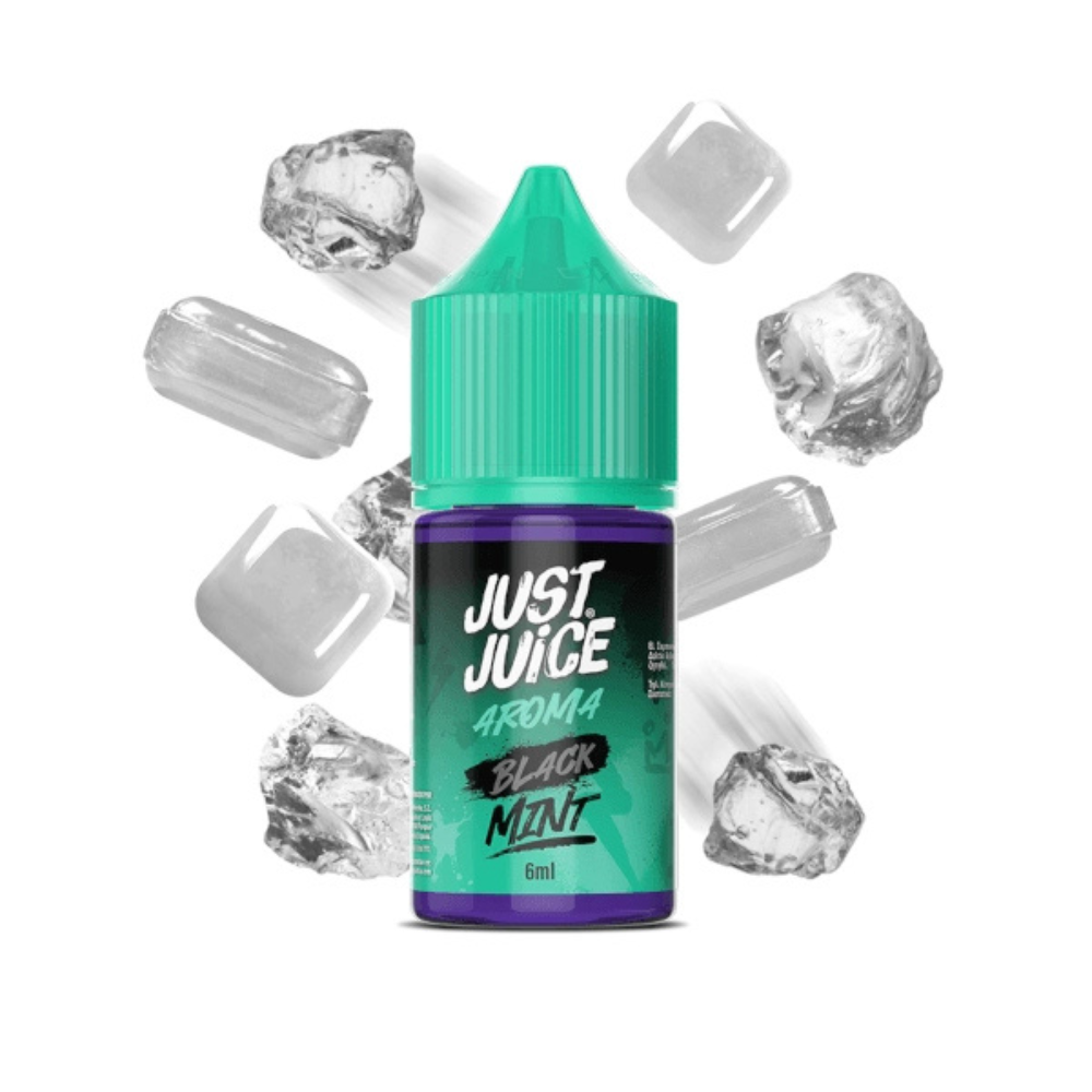 AROMA JUST JUICE MINT RANGE BLACK 6ML/30ML (MINILONGFILL)