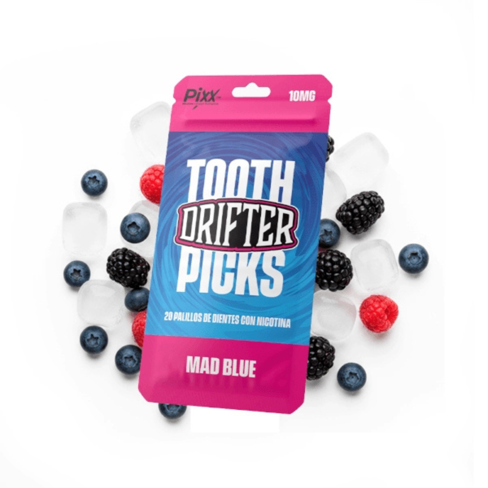 DRIFTER TOOTH PICKS MAD BLUE 10MG PACK 20