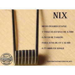 LADY COILS NIX MICRO FRAMED STAPLE ± 0.53 ohms