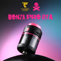 THUNDER CLOUD X VAPING BOGAN BONZA PRO RTA BLACK PINK LIMITED EDITION ATOMIZADOR
