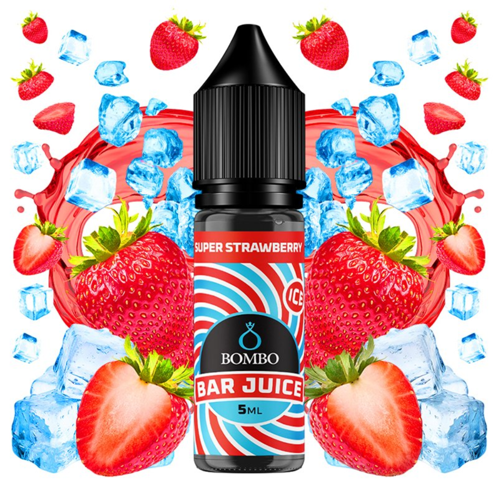 AROMA BAR JUICE BY BOMBO SUPER STRAWBERRY ICE 5ML/15 (MINILONGFILL)