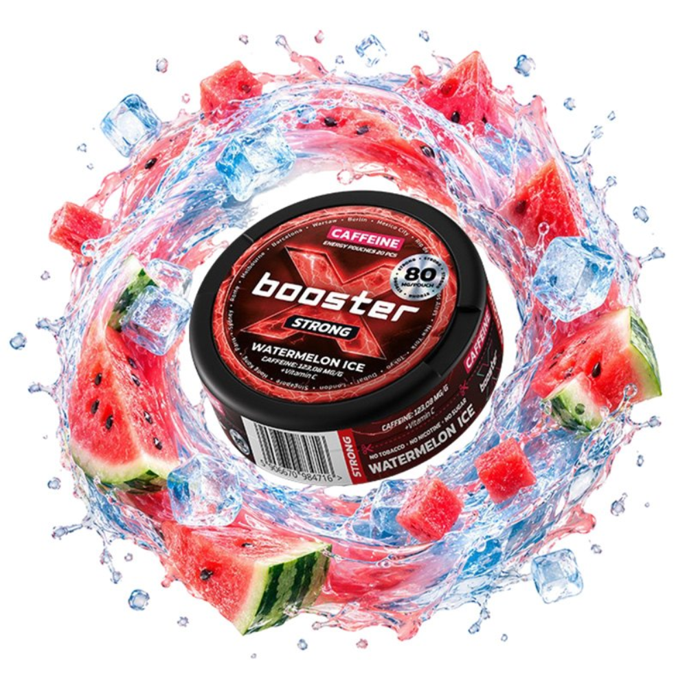 BOLSA DE CAFEINA X BOOSTER WATERMELON ICE 80MG