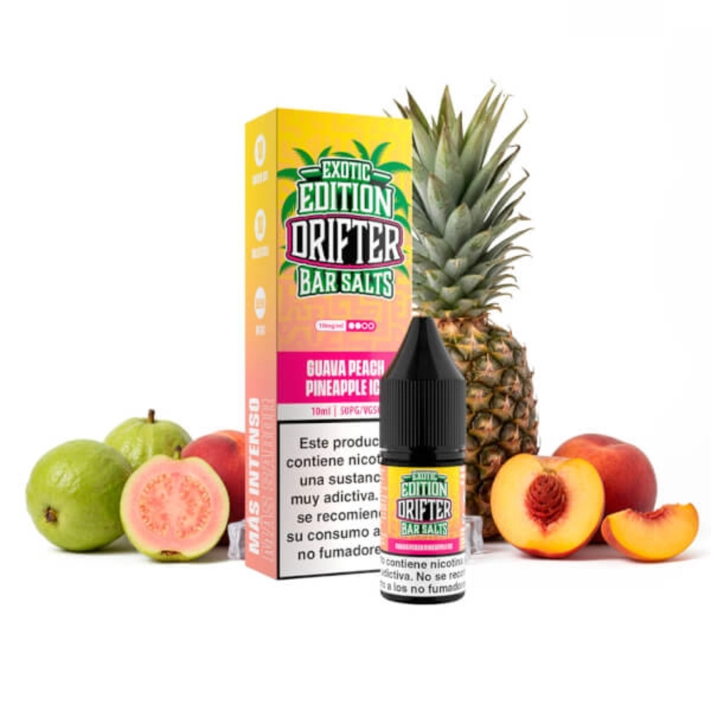 DRIFTER SALT EXOTIC EDITION GUAVA PEACH PINEAPPLE ICE