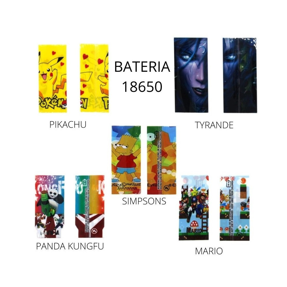 Wraps Termoretráctil TAMAÑO 18650 Nuevos Modelos Unidad