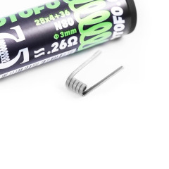 COIL WOTOFO QUAD CORE FUSED CLAPTON 28X4 + 36 de 0.26 ohms