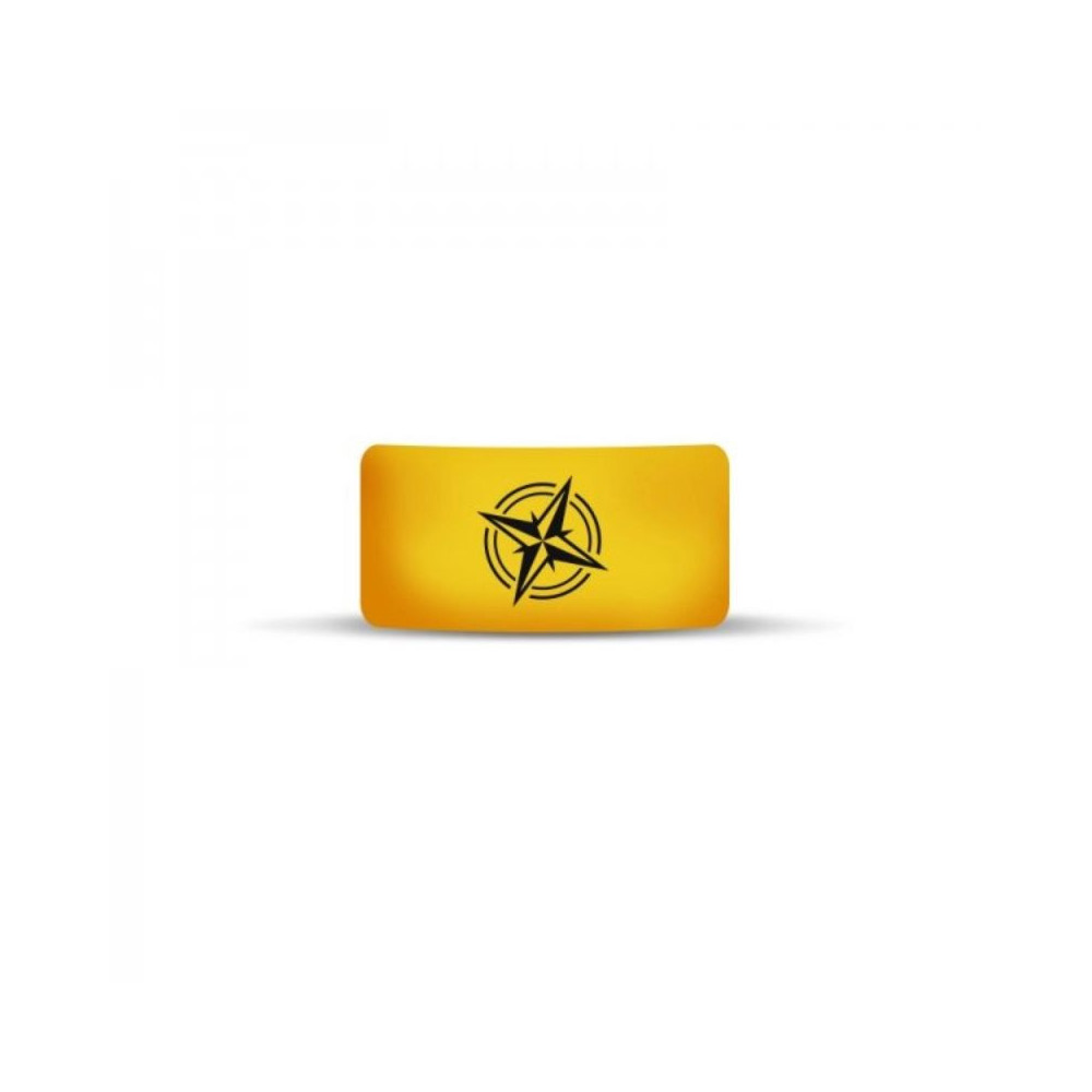 ANILLO SILICONA BRÚJULA (AMARILLO)