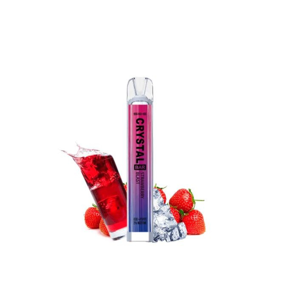 POD SKE CRYSTAL BAR STRAWBERRY BLAST 600P 20MG