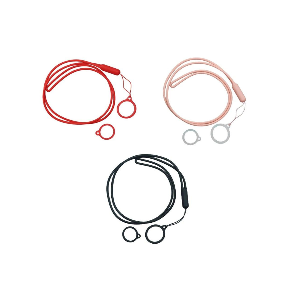 COLGANTE CON 2 ANILLOS DE SILICONA