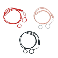 COLGANTE CON 2 ANILLOS DE SILICONA